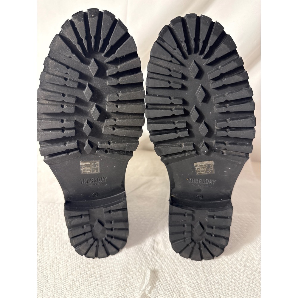 Thursday Boot Company Black Suede Everyday Lug Sole Platform Boots Womens 9 - Picture 4 of 11